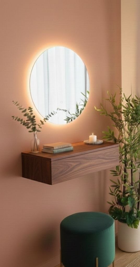 طاولة مكياج بإضاءة